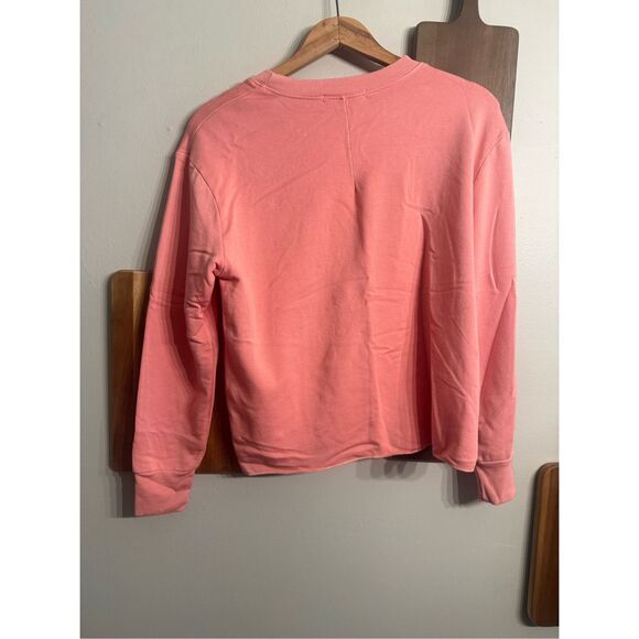 Stateside Coral Fleece Supima Cotton Long Sleeve Pullover Sweatshirt Size Medium - Picture 2 of 5